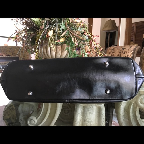 Giant Bernini black leather work tote - Picture 7 of 7